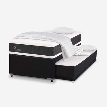 Cama Nido Diván Ortopedic + Almohadas + Plumón