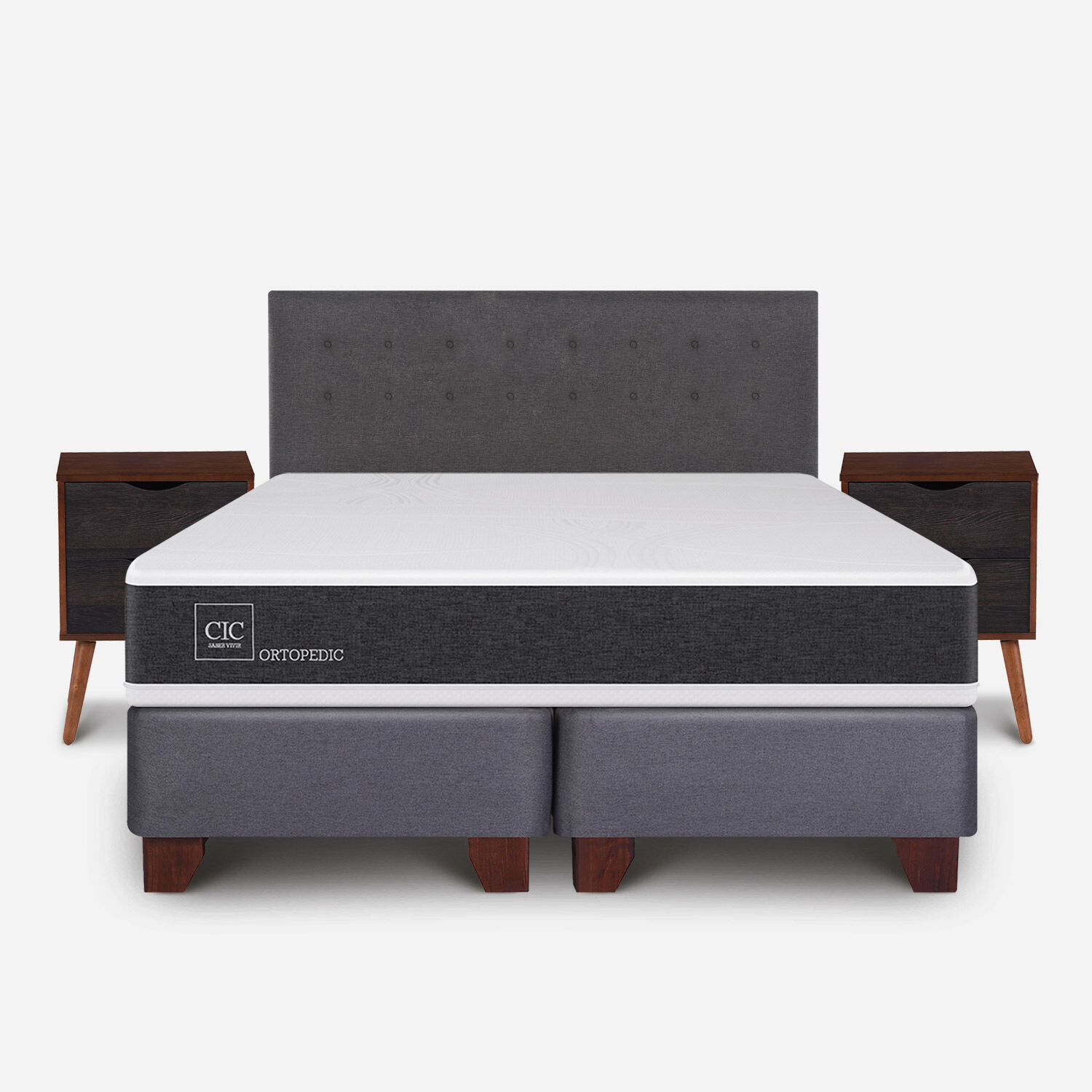Box Spring King Ortopedic + Set &Eacute;ufrates