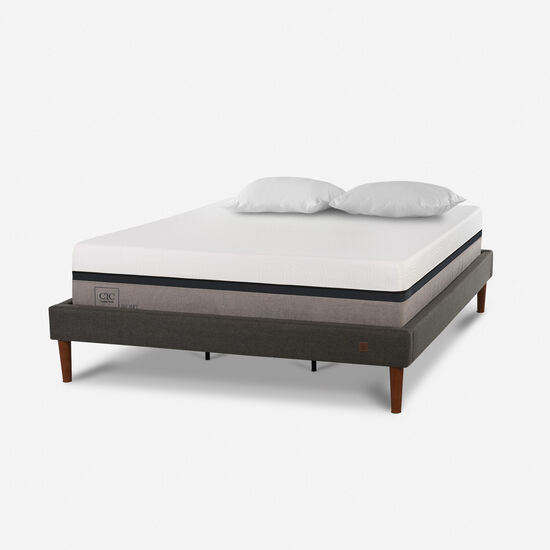 Cama Europea Curve King Balance + Almohadas