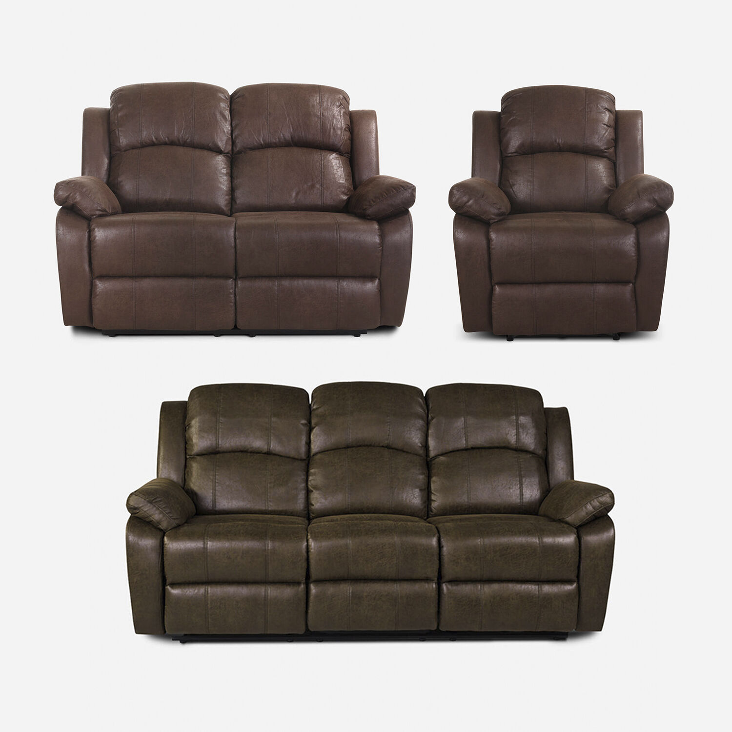 Juego reclinables Oslo 3 2 y 1 cuerpo