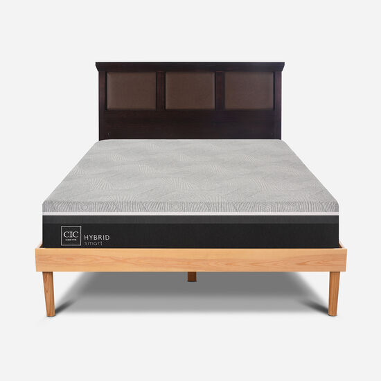 Cama 2 Plazas Hybrid + Respaldo Torino Choc