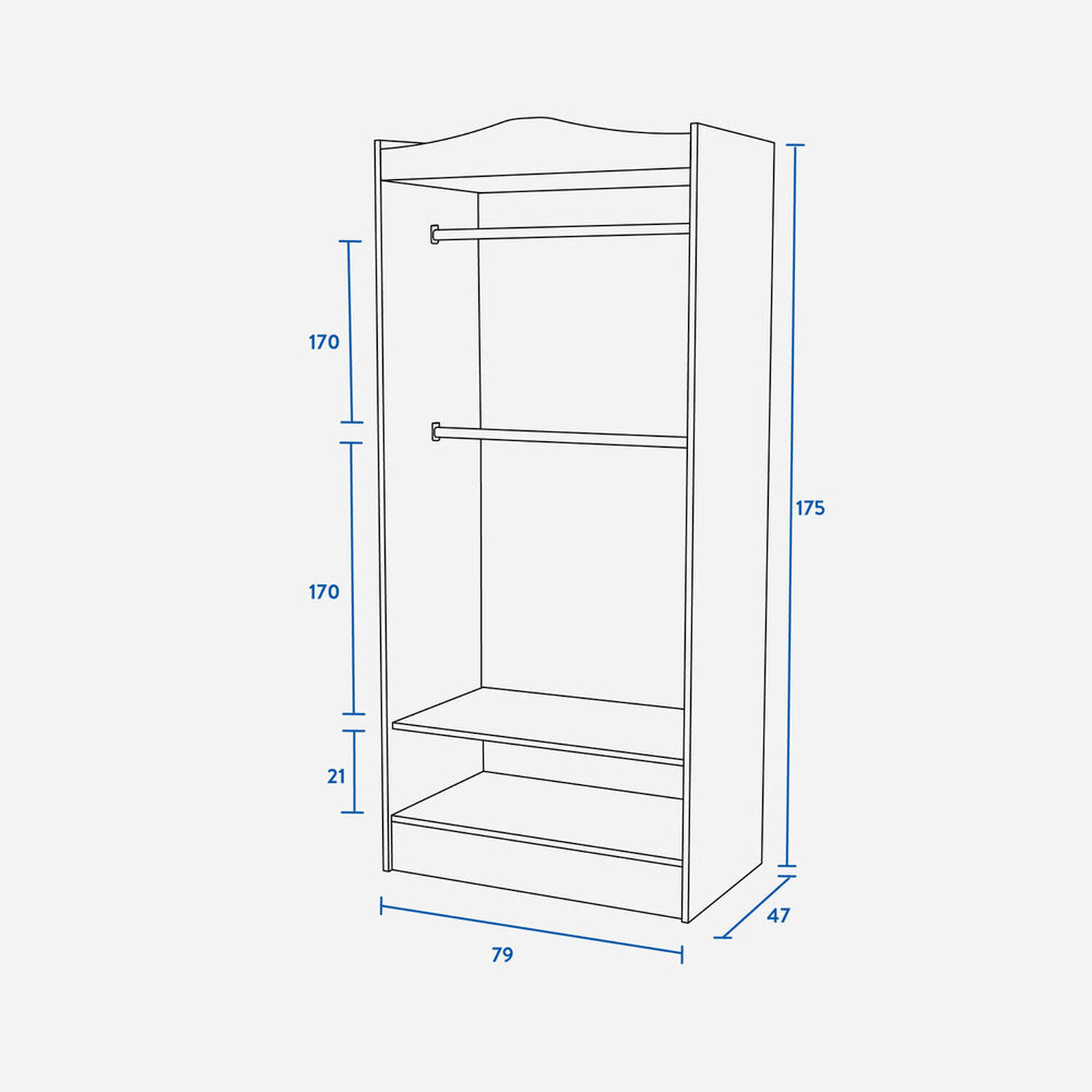 Cl&oacute;set Kids Blanco 