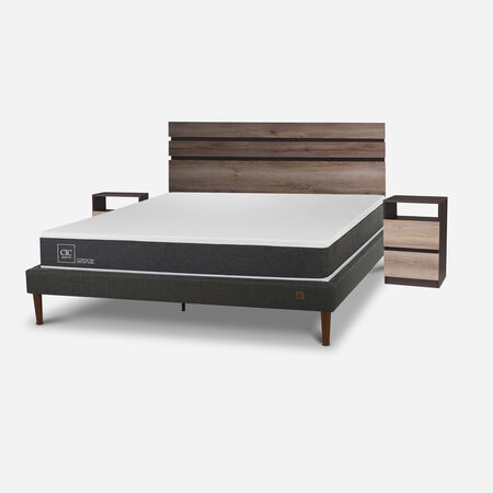Cama Europea Curve 2 Plazas Ortopedic + Set Ares