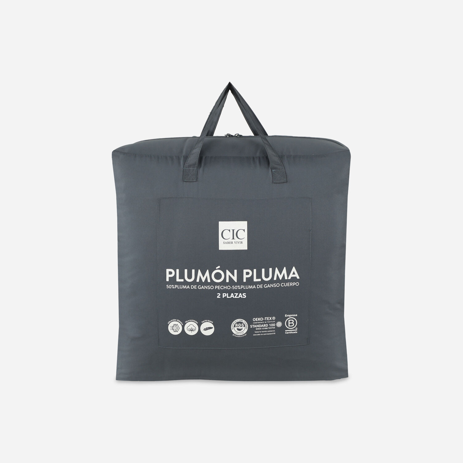 Plum&oacute;n 2 Plazas Pluma 100% Ganso