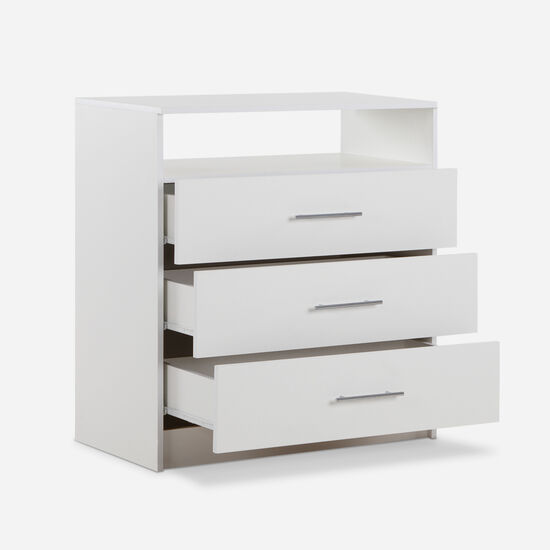 Cómoda Cajonera Atria 3 Cajones Blanco