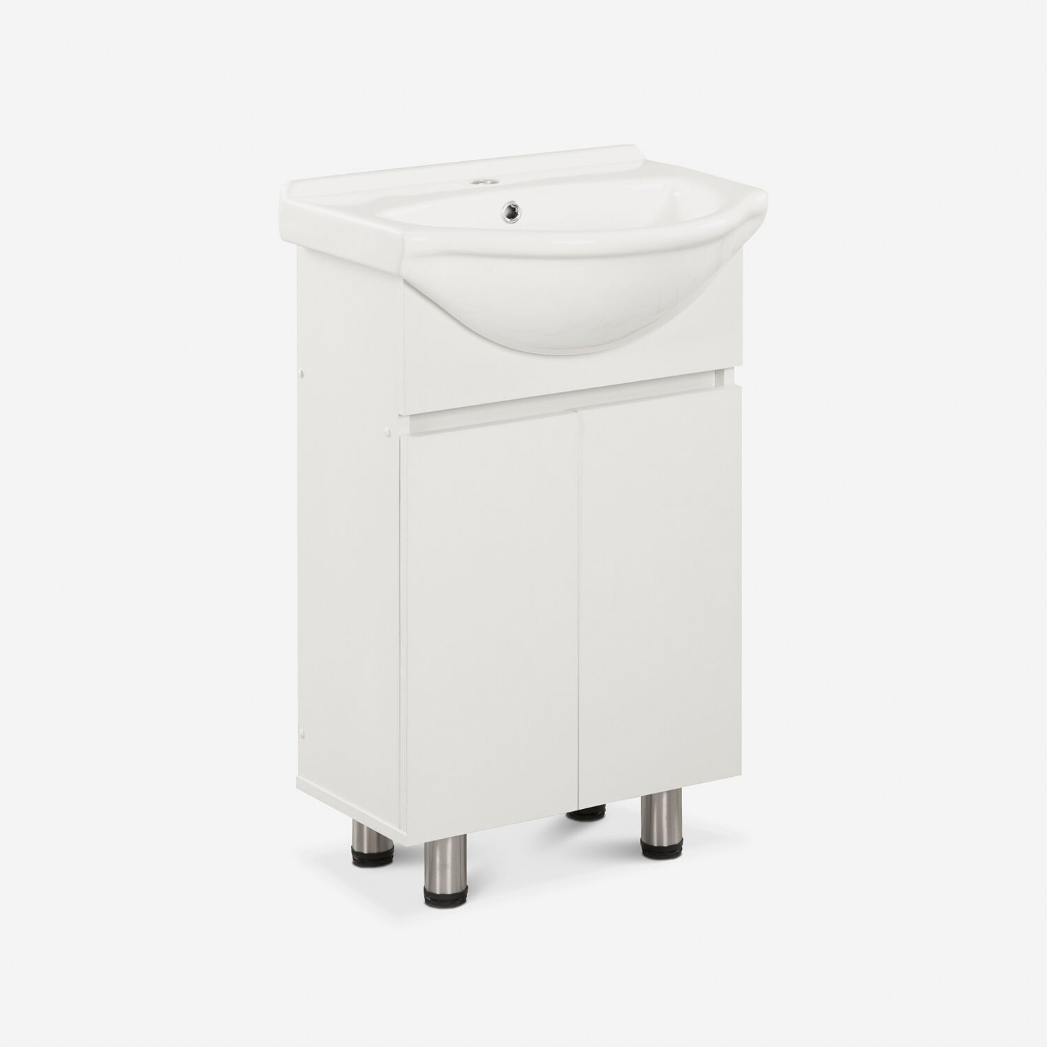 Vanitorio 2 Puertas Con Soportes Cannes Blanco 50 Cm.