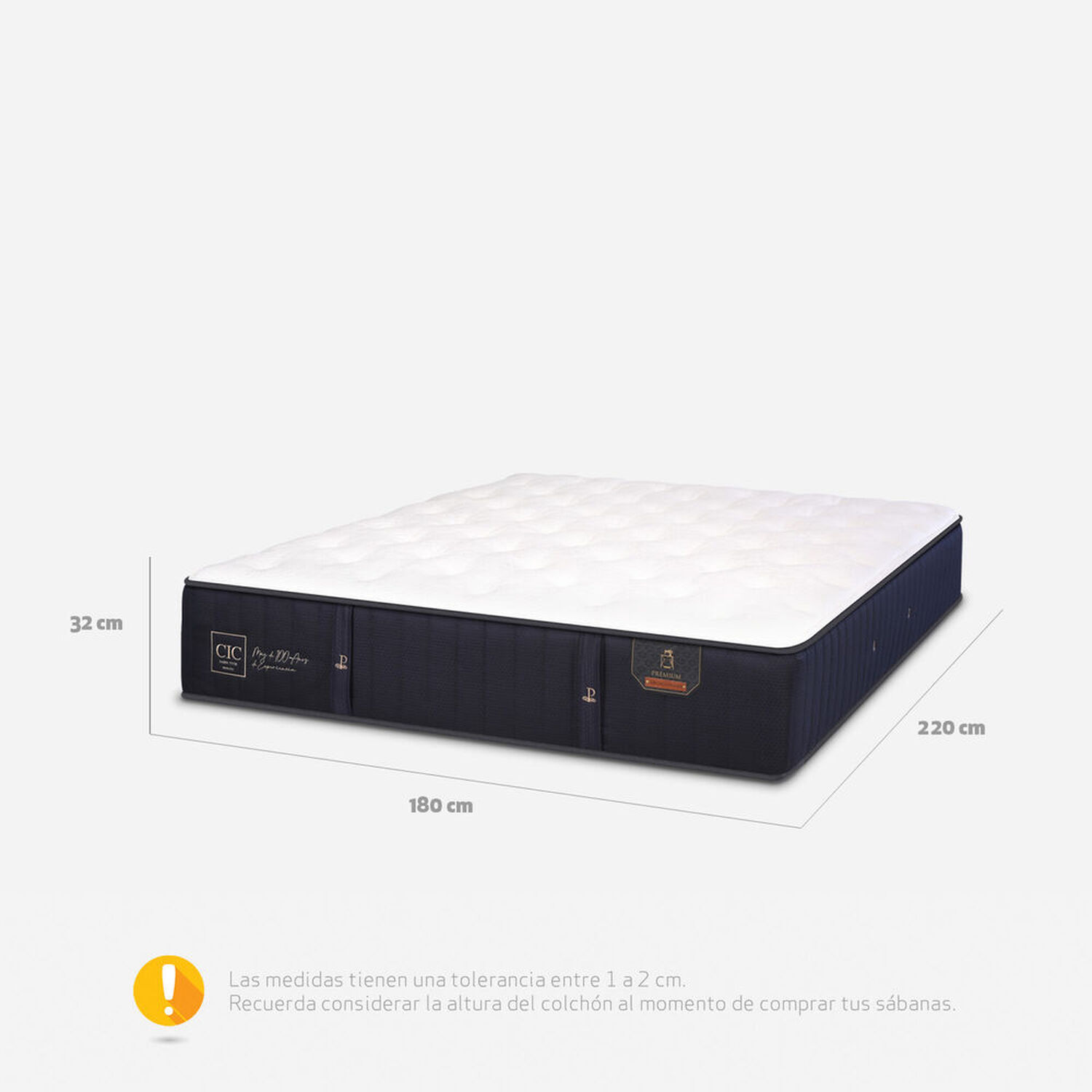 Colch&oacute;n King Premium 180x220