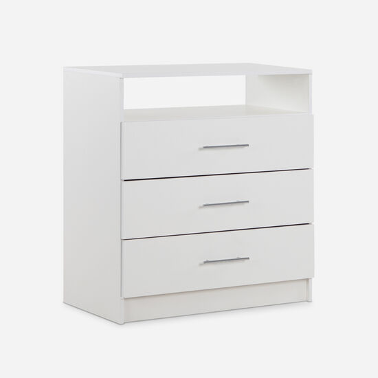 Cómoda Cajonera Atria 3 Cajones Blanco