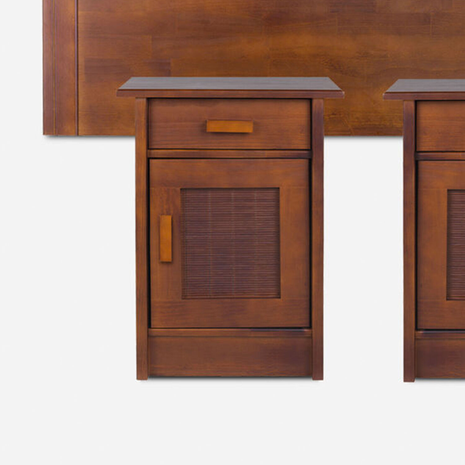 Respaldo y Veladores King Mil&aacute;n Caramel