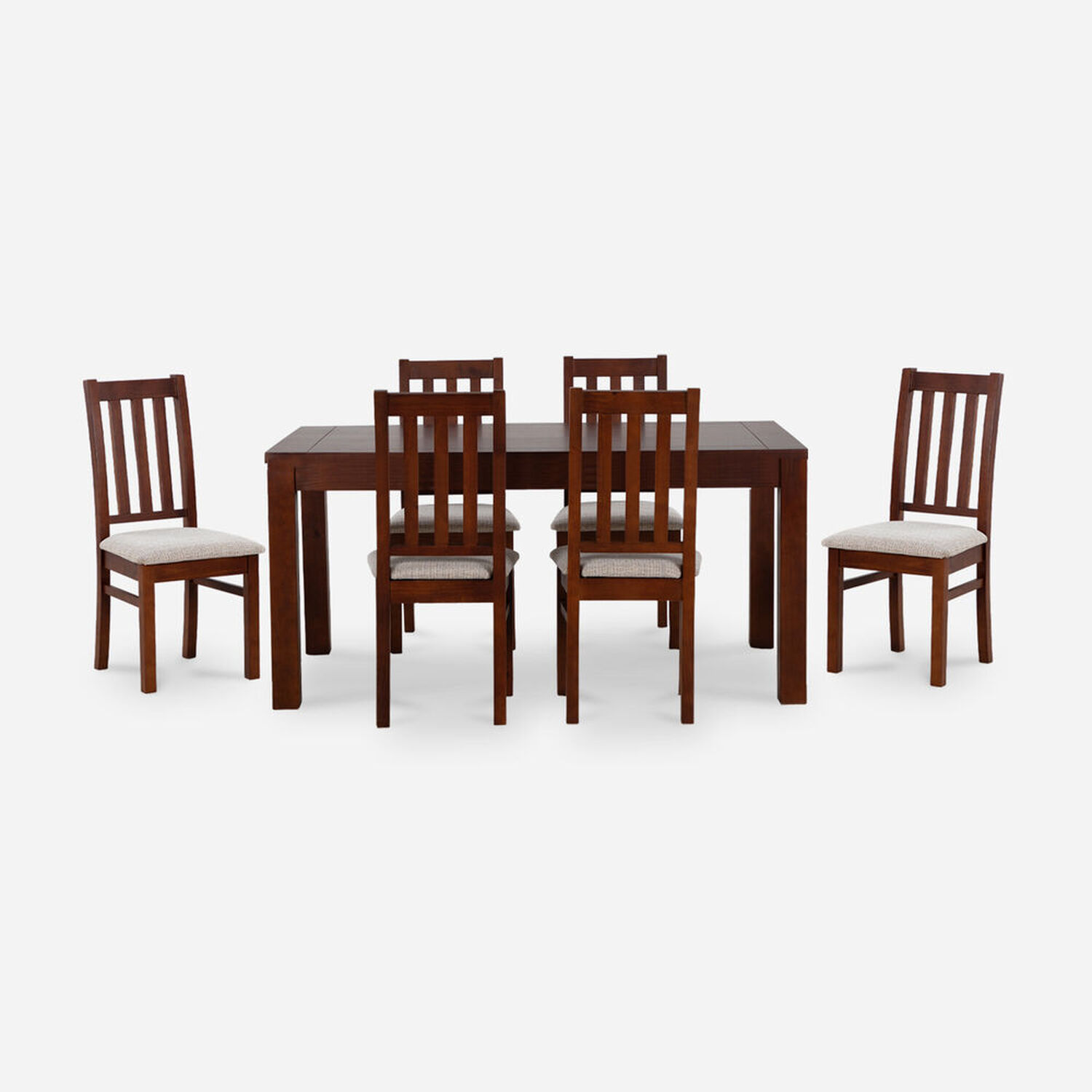 Comedor 6 Sillas &Ntilde;uble Caramelo Beige