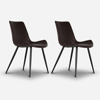 Par de Sillas Pyramid Gris