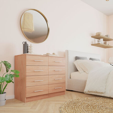 C&oacute;moda 8 Cajones Polux Olmo