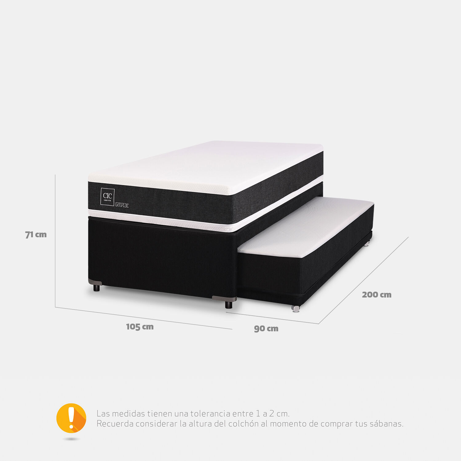 Cama Nido Div&aacute;n Ortopedic