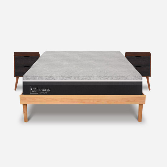 Cama 2 Plazas Hybrid + Set Velador Níger