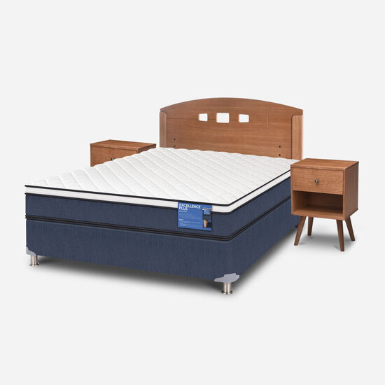Cama Americana 2 Plazas Excellence Plus + Set Gales