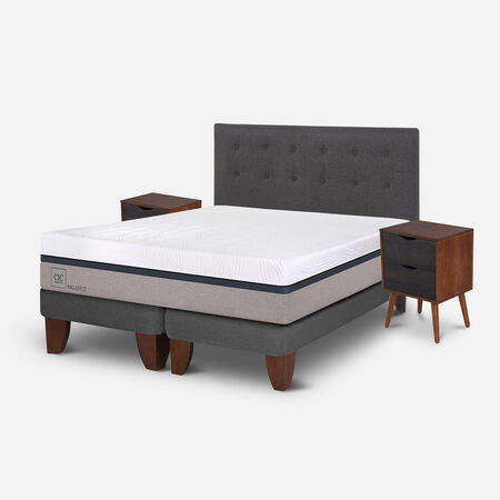 Cama Europea 2 Plazas Balance Base Dividida + Set &Eacute;ufrates