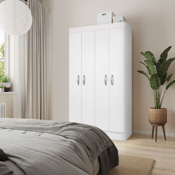 Cl&oacute;set 4 Puertas Bagua Blanco