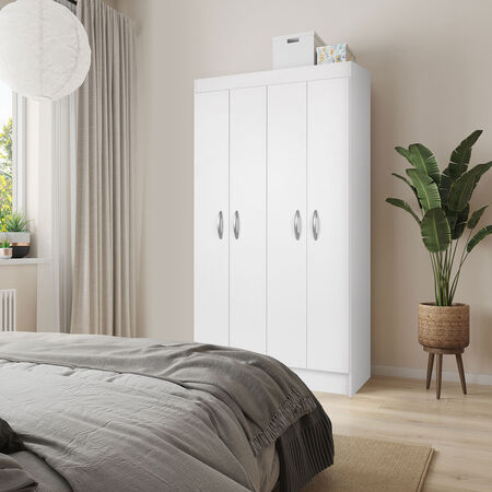 Cl&oacute;set 4 Puertas Bagua Blanco