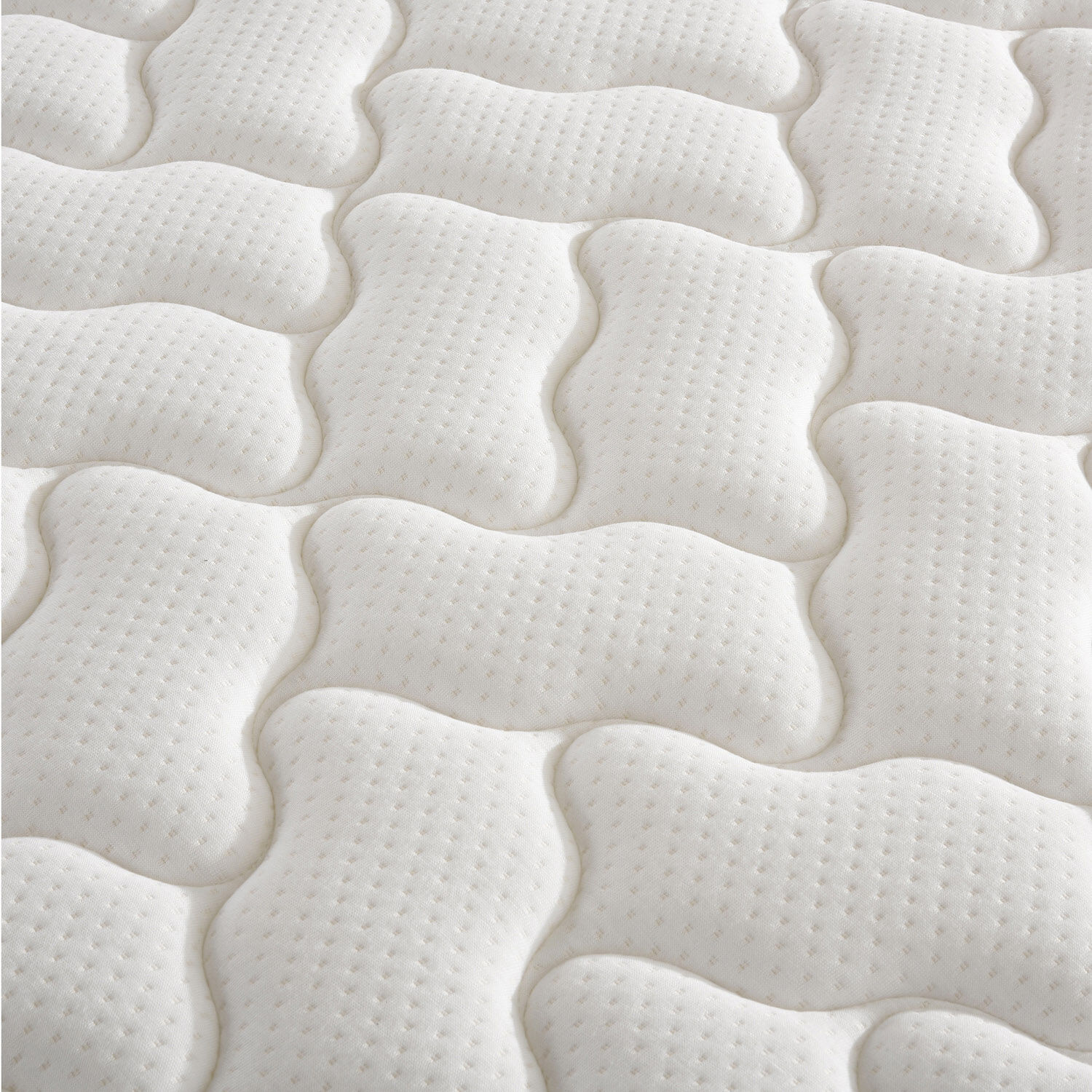 Cama Europea 2 Plazas Base Dividida Anatomic + Veladores Dublín Caramel