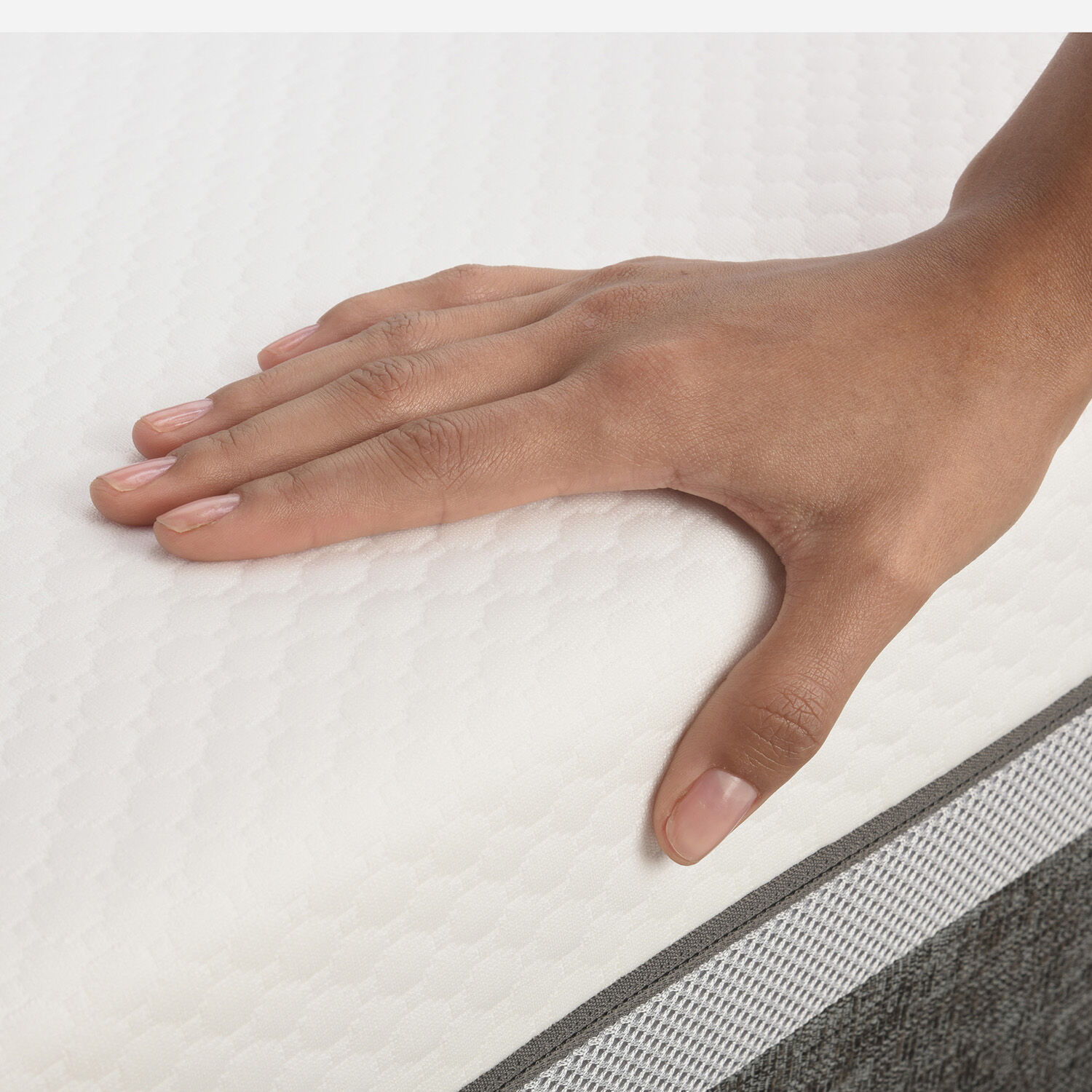 Cama Europea 2 Plazas Ortopedic Advance Base Dividida + Respaldo Mil&aacute;n Mostaza