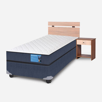 Cama Americana 1 Plaza Excellence + Set Olmo