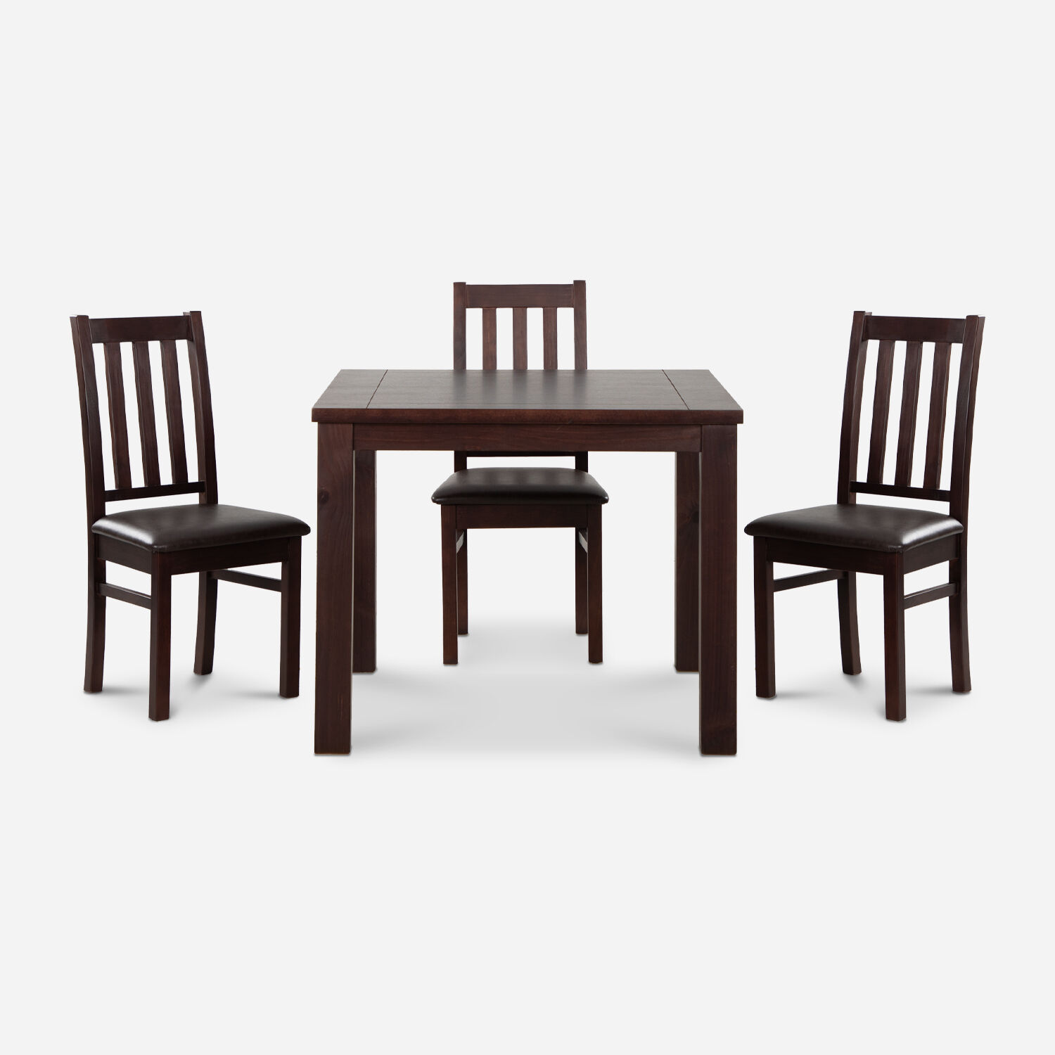 Comedor 4 Sillas &Ntilde;uble Chocolate - Caf&eacute;