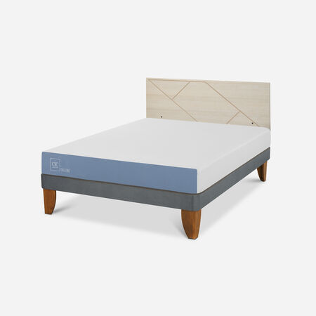 Cama Europea 2 Plazas Excellence Base Normal + Respaldo + Respaldo Villarrica Alpino