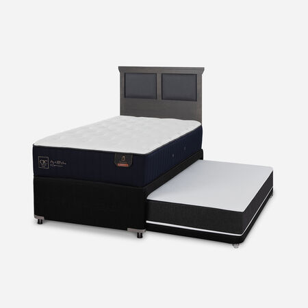 Cama Nido Diván Premium + Respaldo Torino Gris