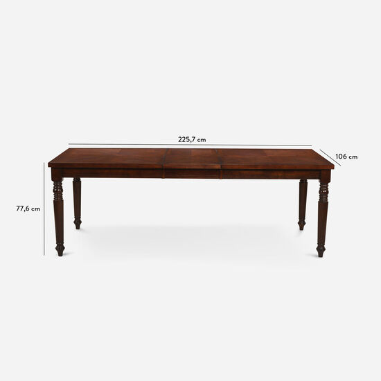 Comedor 6 Sillas 2 Sitiales Le Blanc / Mesa con Extensión