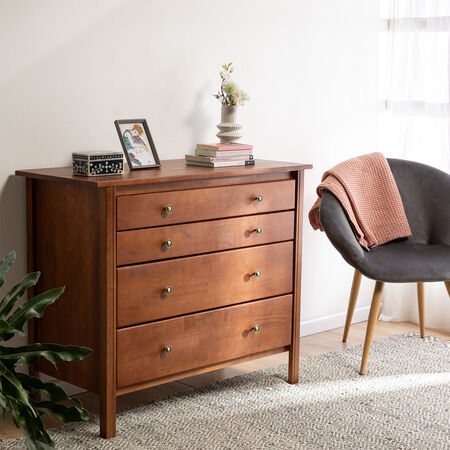 C&oacute;moda 4 Cajones Berl&iacute;n Caramelo