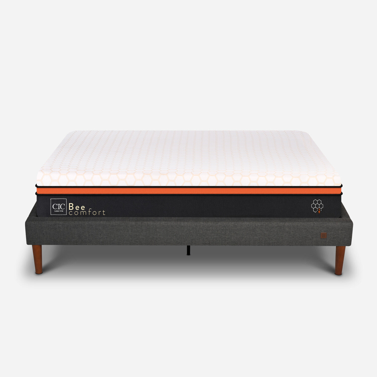 Cama Europea Curve 2 Plazas Bee Comfort 150x200
