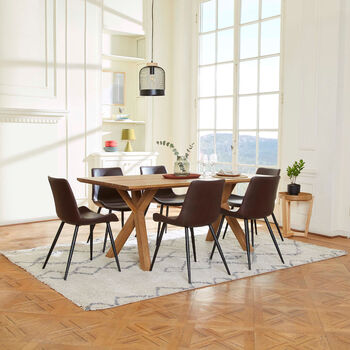 Comedor 6 Sillas Scotland Caf&eacute;