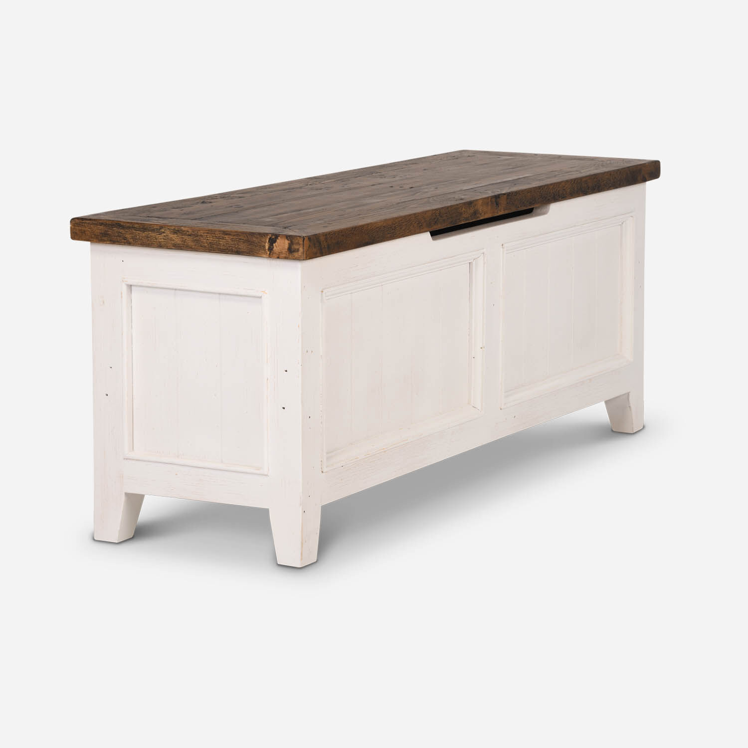 Banqueta Baúl Provenza Blanca
