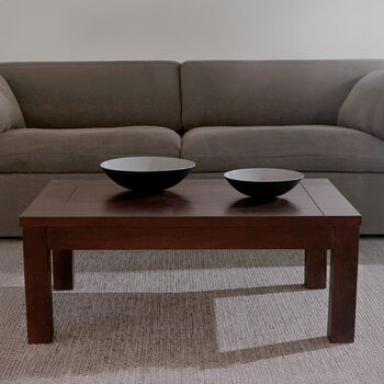 Mesa Centro &Ntilde;uble Chocolate 70x70x40 Cm.