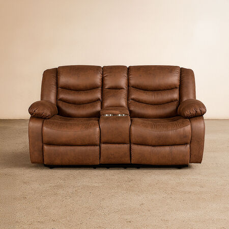 Sof&aacute; 2 Cuerpos + Consola Reclinable El&eacute;ctrico Domingo