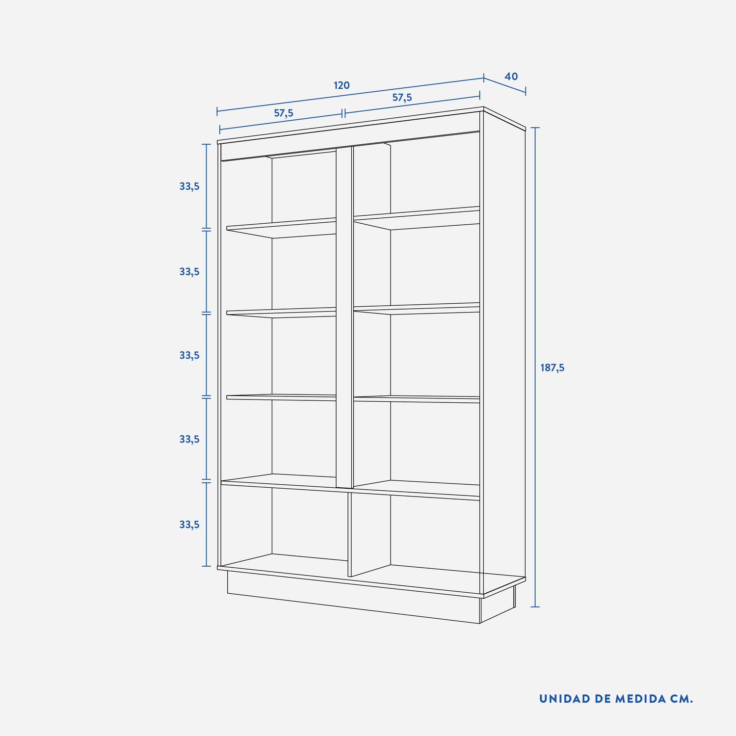 Estante 2 Puertas Nash