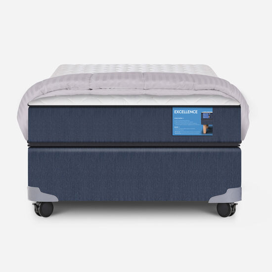 Cama Americana 1.5 Plazas Excellence + Plumón