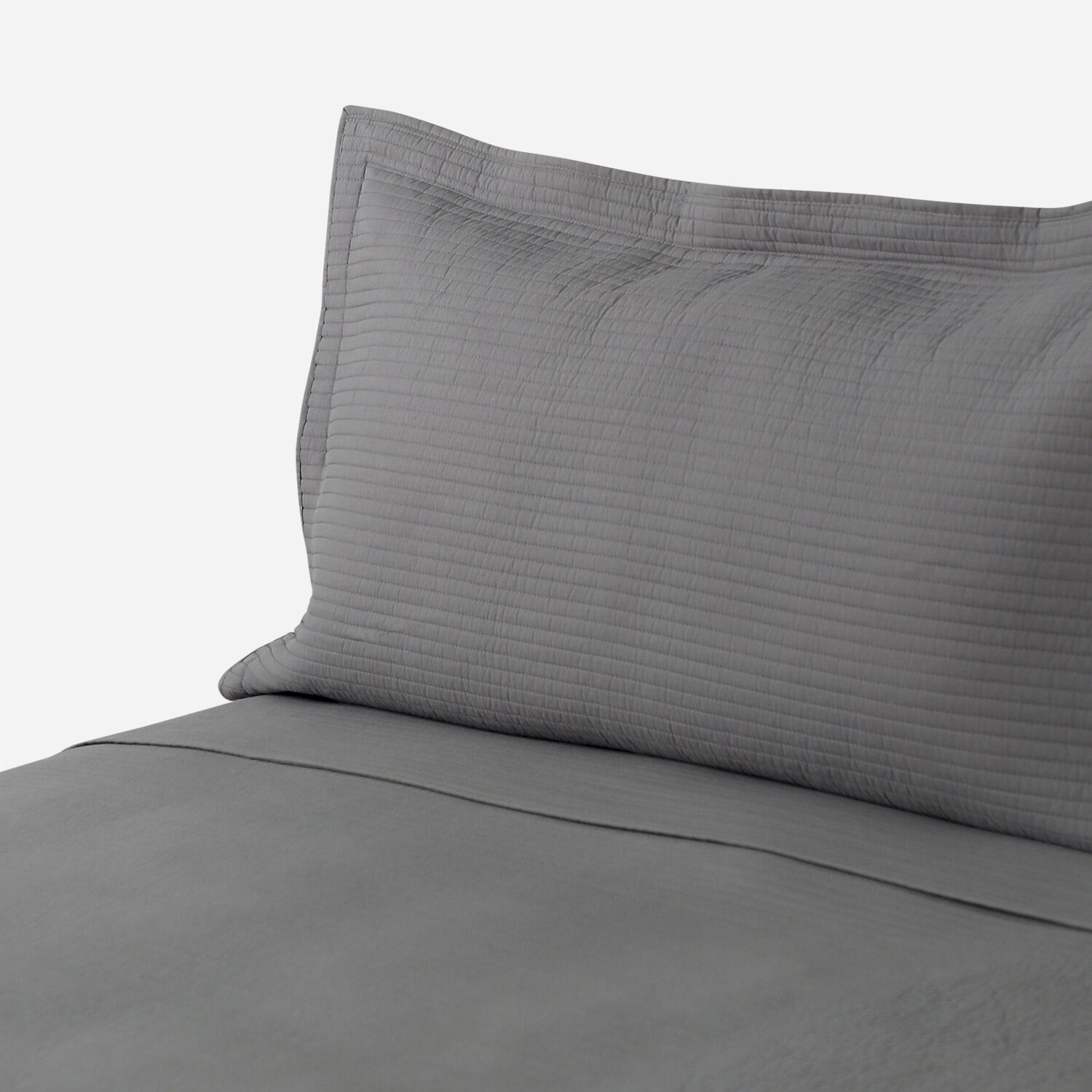 Quilt King Algodón Gris