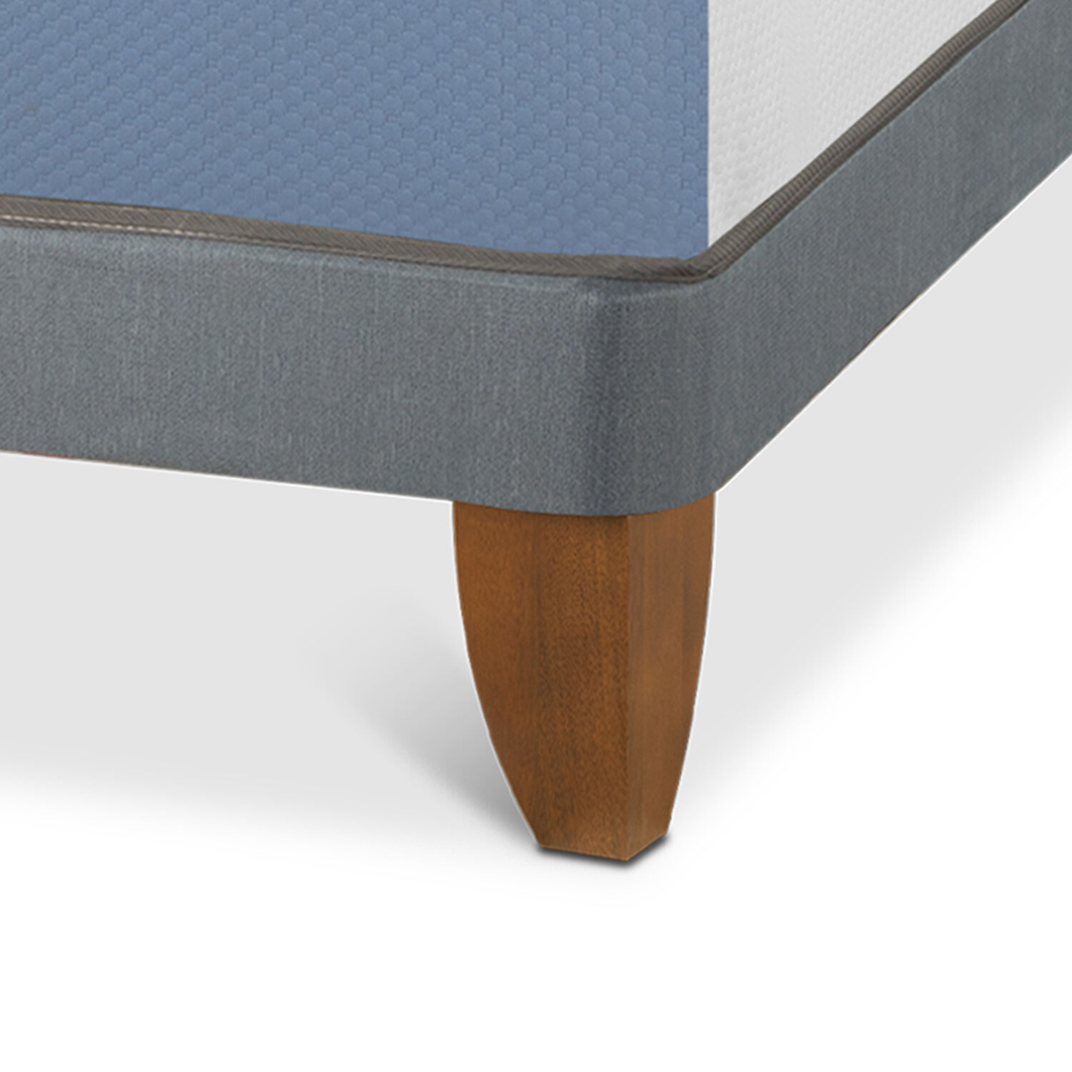 Cama Europea 1 Plaza Excellence + Respaldo Villarrica Negro