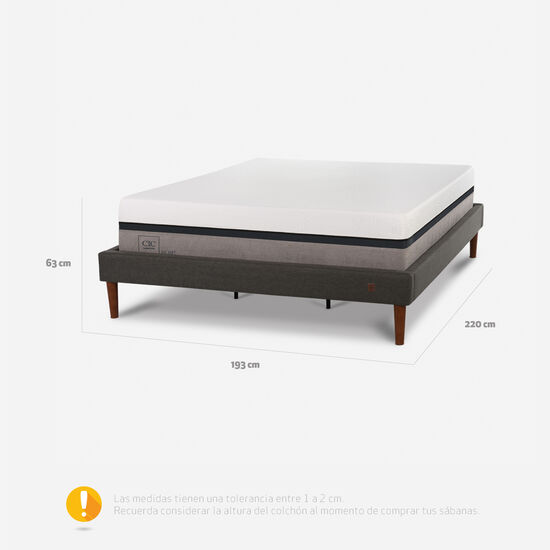 Cama Europea Curve King Balance 