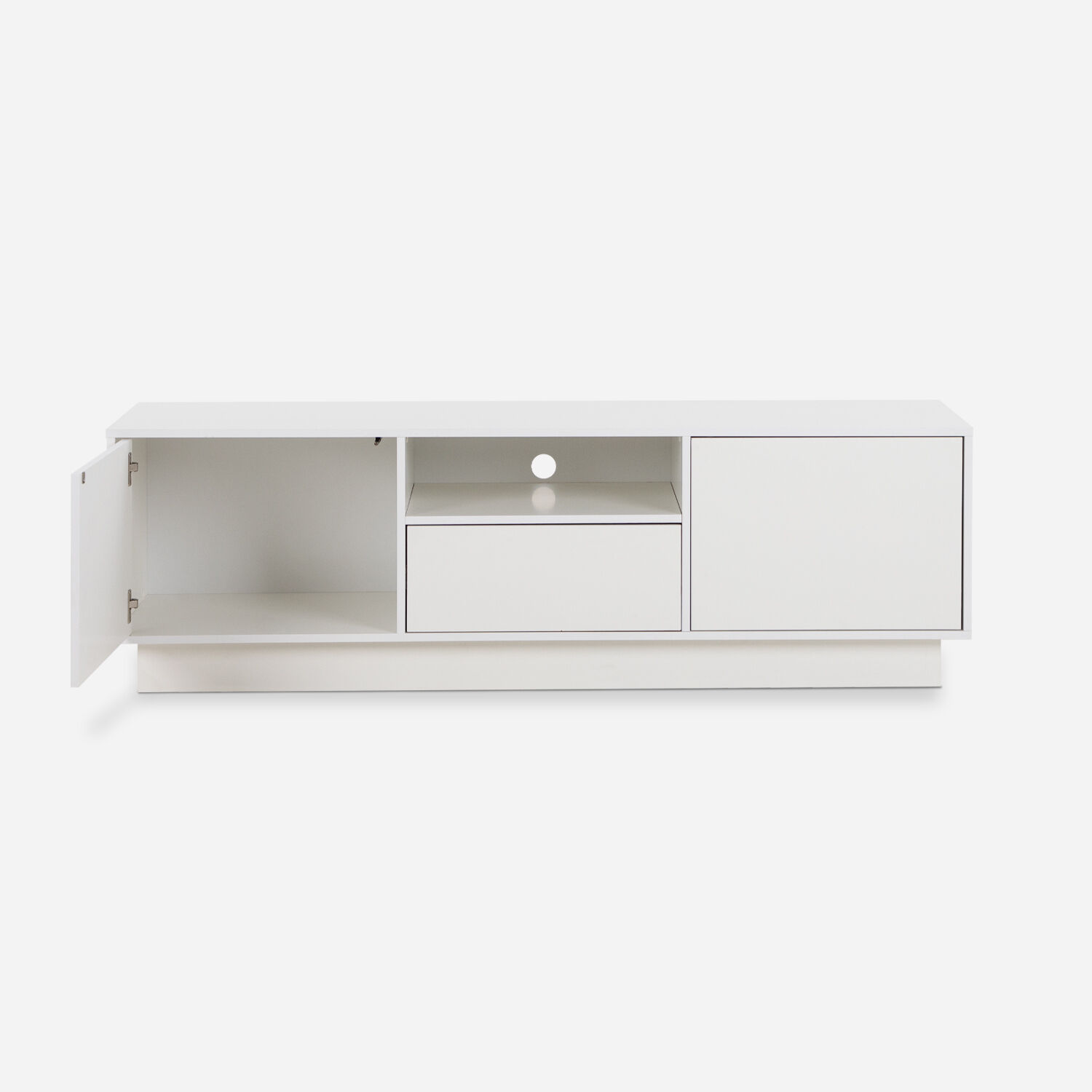 Rack Tv 70" 2 Puertas 1 Cajón Blanco