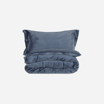 Plum&oacute;n King Sherpa Azul