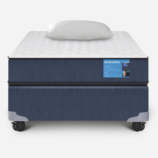 Cama Americana 1.5 Plazas Excellence + Almohada