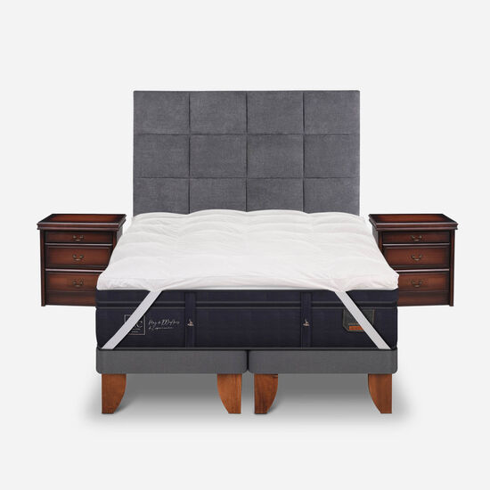 Cama Europea King Super Premium + Set Támesis + Topper