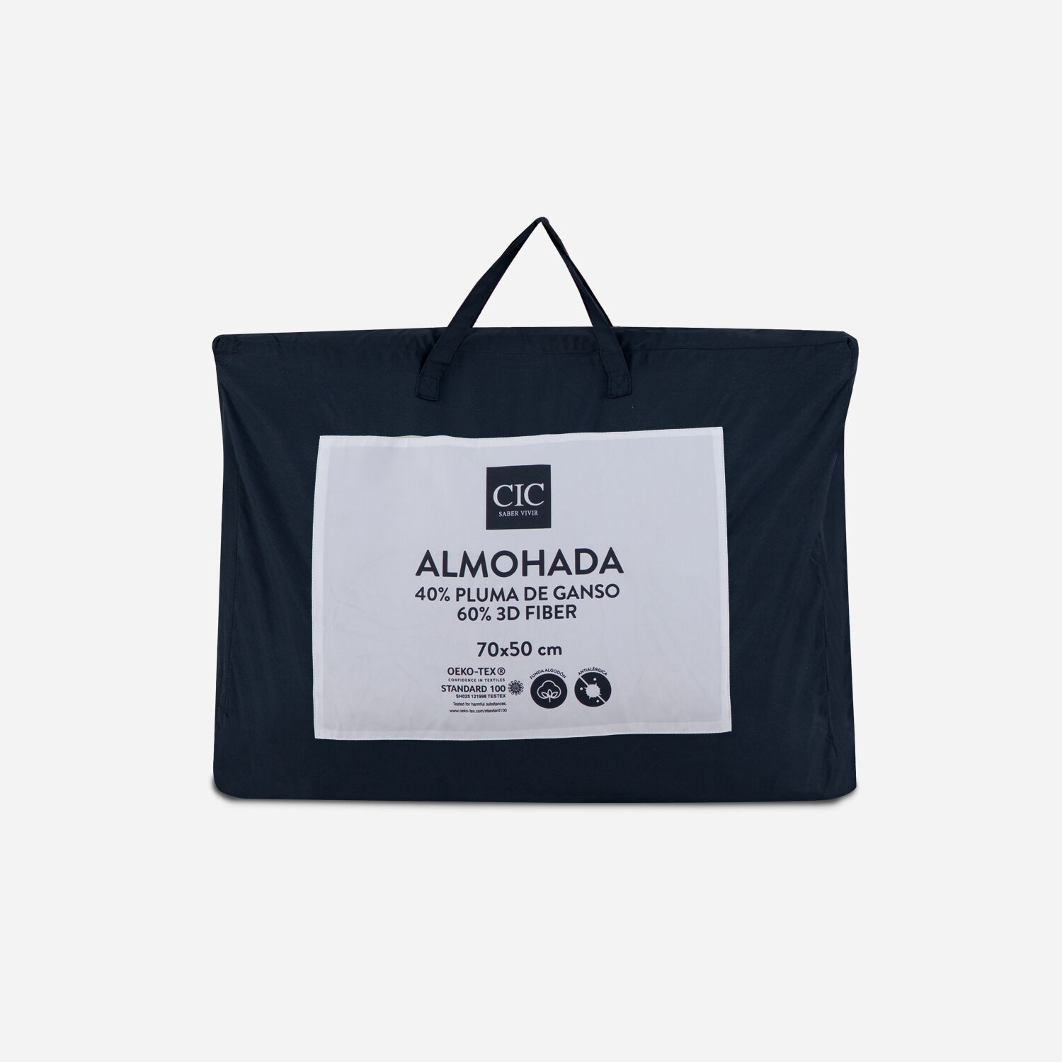 Almohada 40% Pluma Ganso + Microfibra 50X70 Cm.