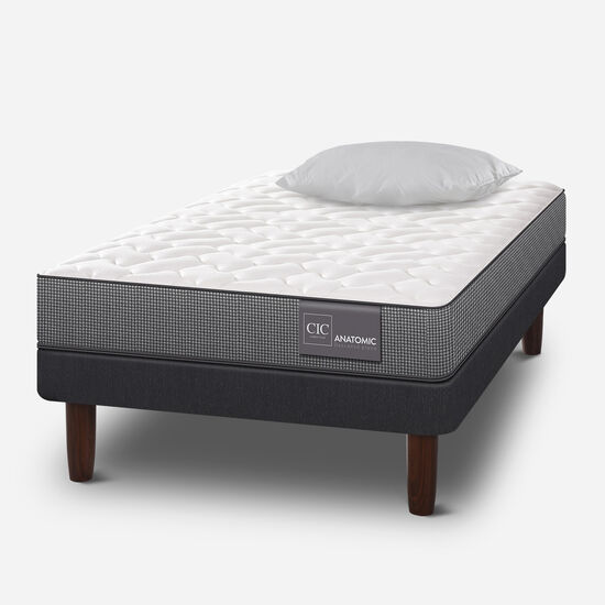 Cama Europea 1.5 Plazas Anatomic + Almohada