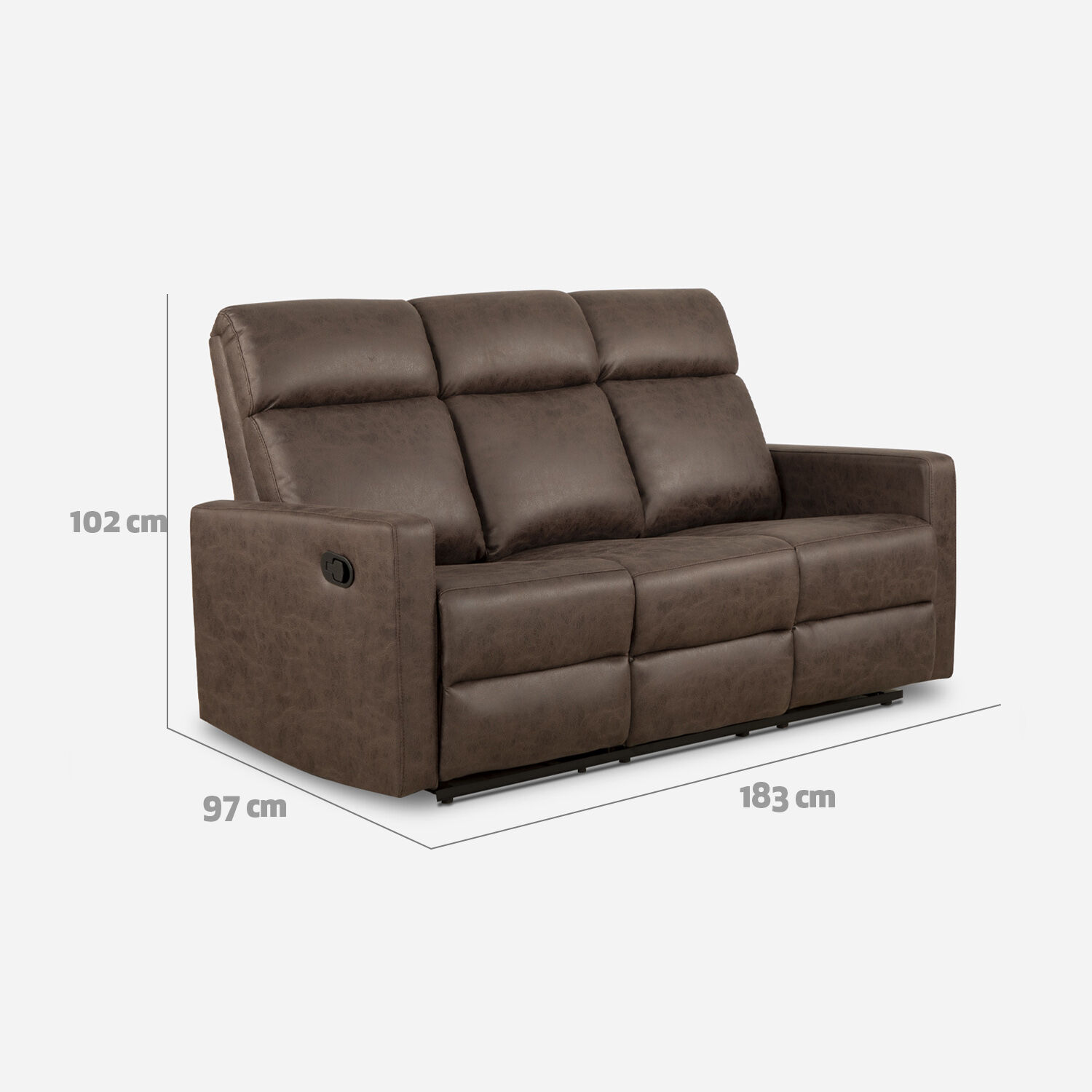 Sof&aacute; 3 Cuerpos Reclinable Asturias