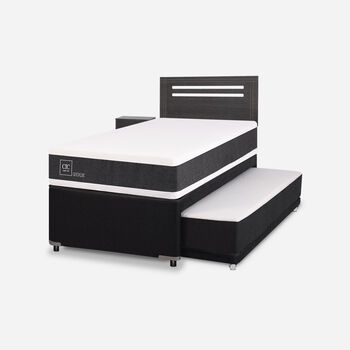 Cama Nido Div&aacute;n Ortopedic + Set M&uacute;nich Gris