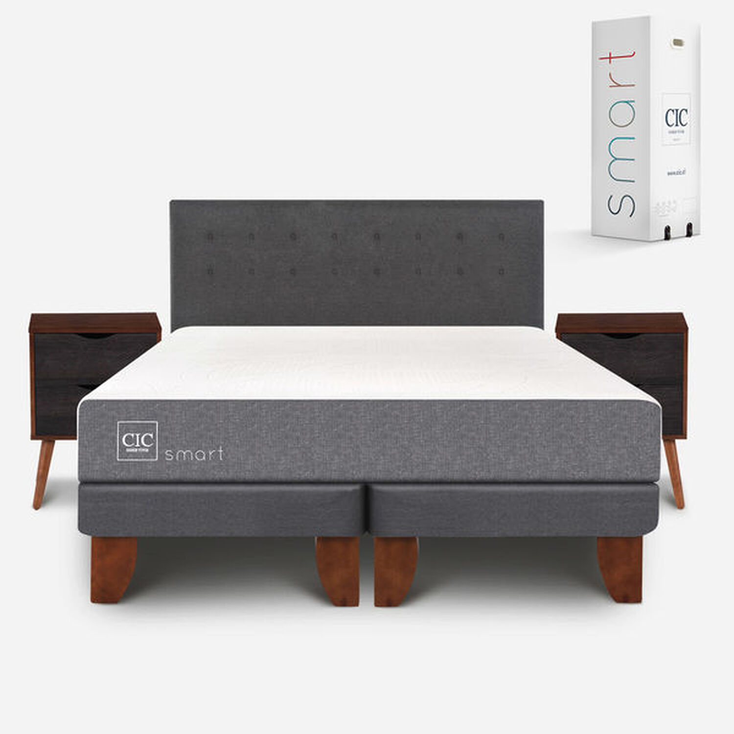 Cama Europea King Smart + Set Éufrates