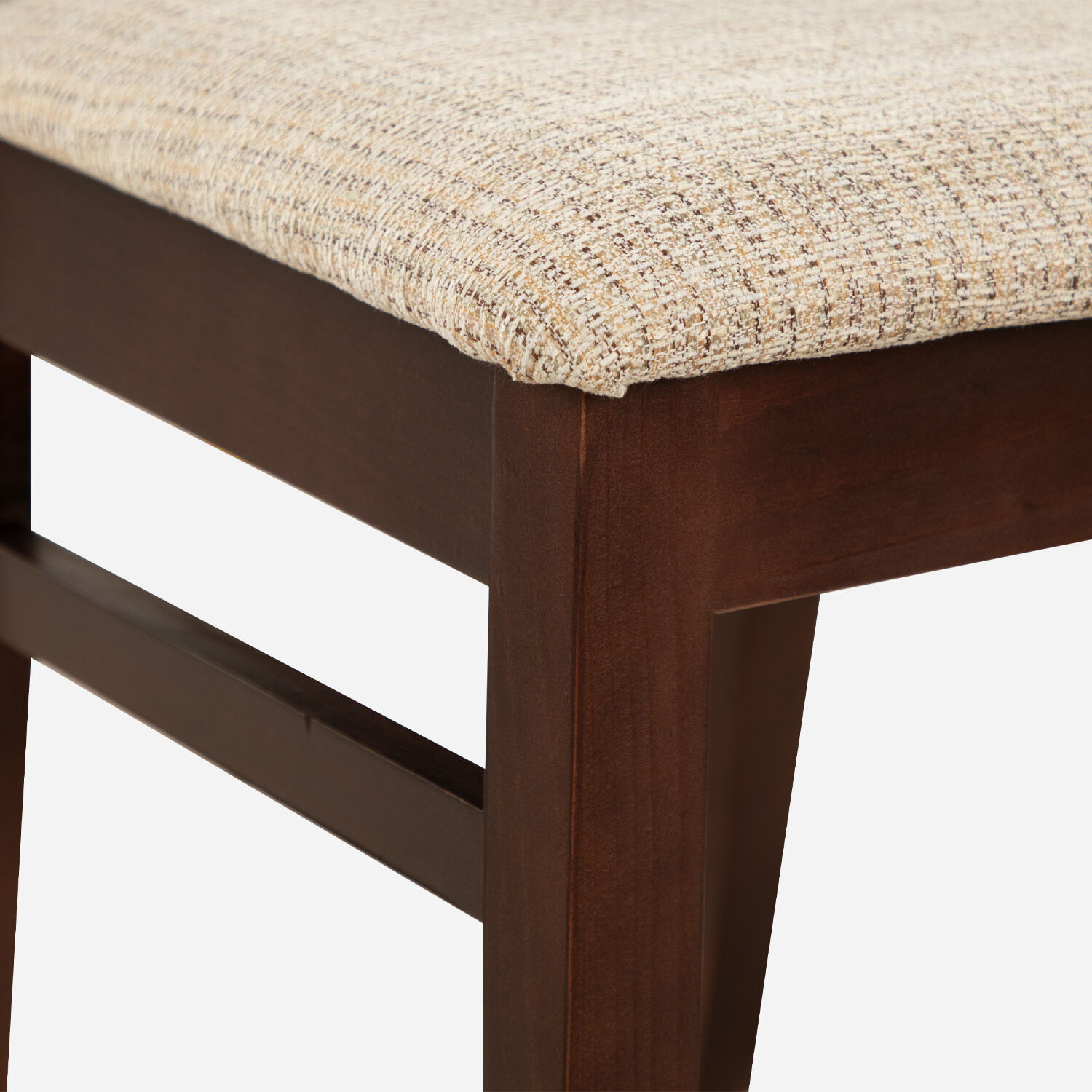 Comedor 4 Sillas Ñuble Chocolate - Tela Beige